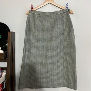 Vintage Young Pendleton Wool Midi Length Skirt